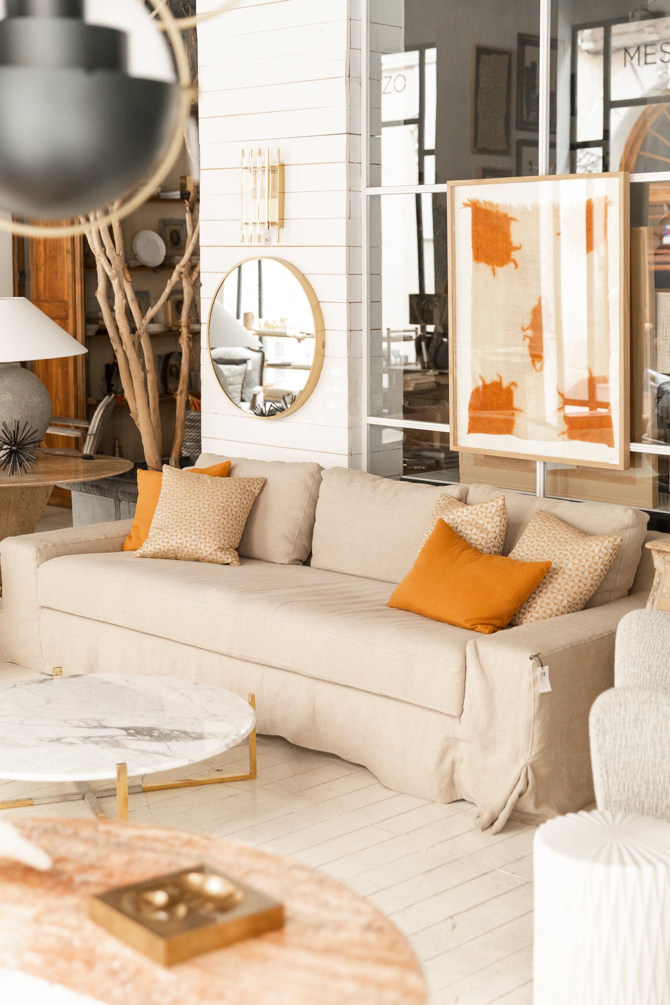 SOFÁ DE LINO DESENFUNDABLE MZ.01