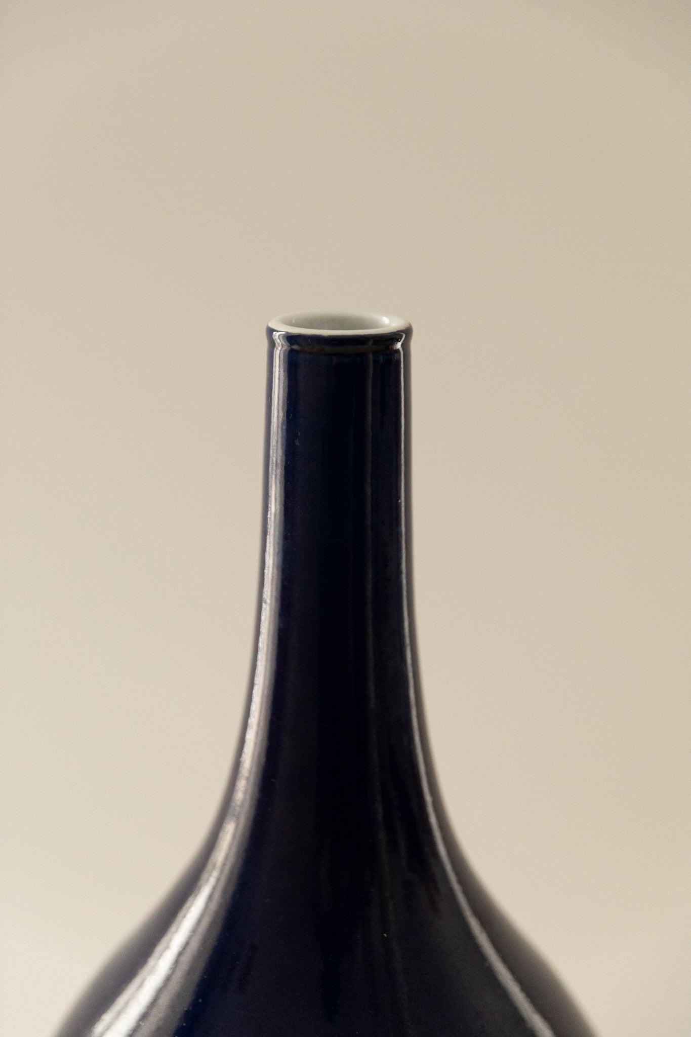 JARRÓN PORCELANA BOCA ESTRECHA AZUL | No.1