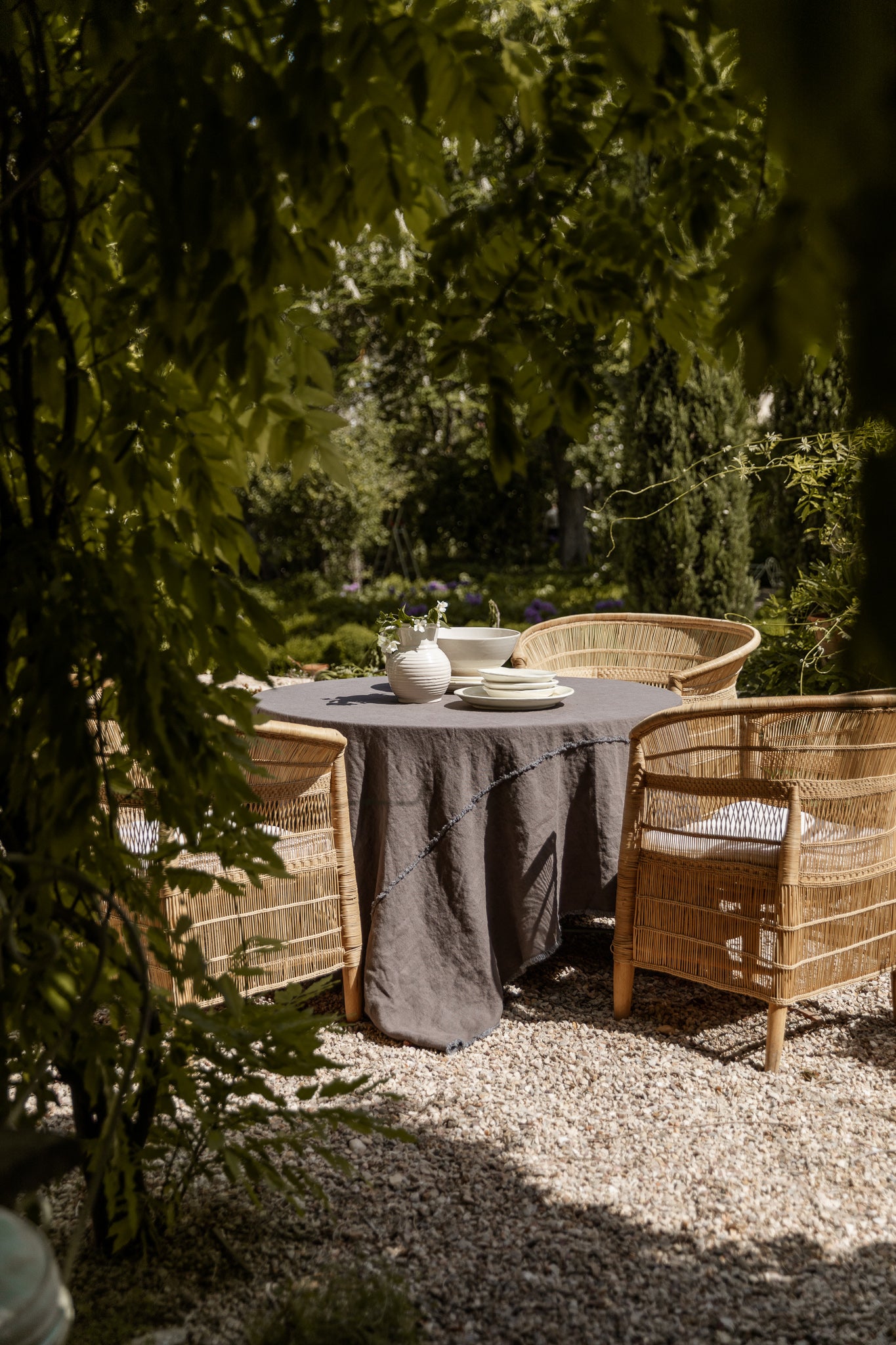 MANTEL LINO MARRAKECH GRIS