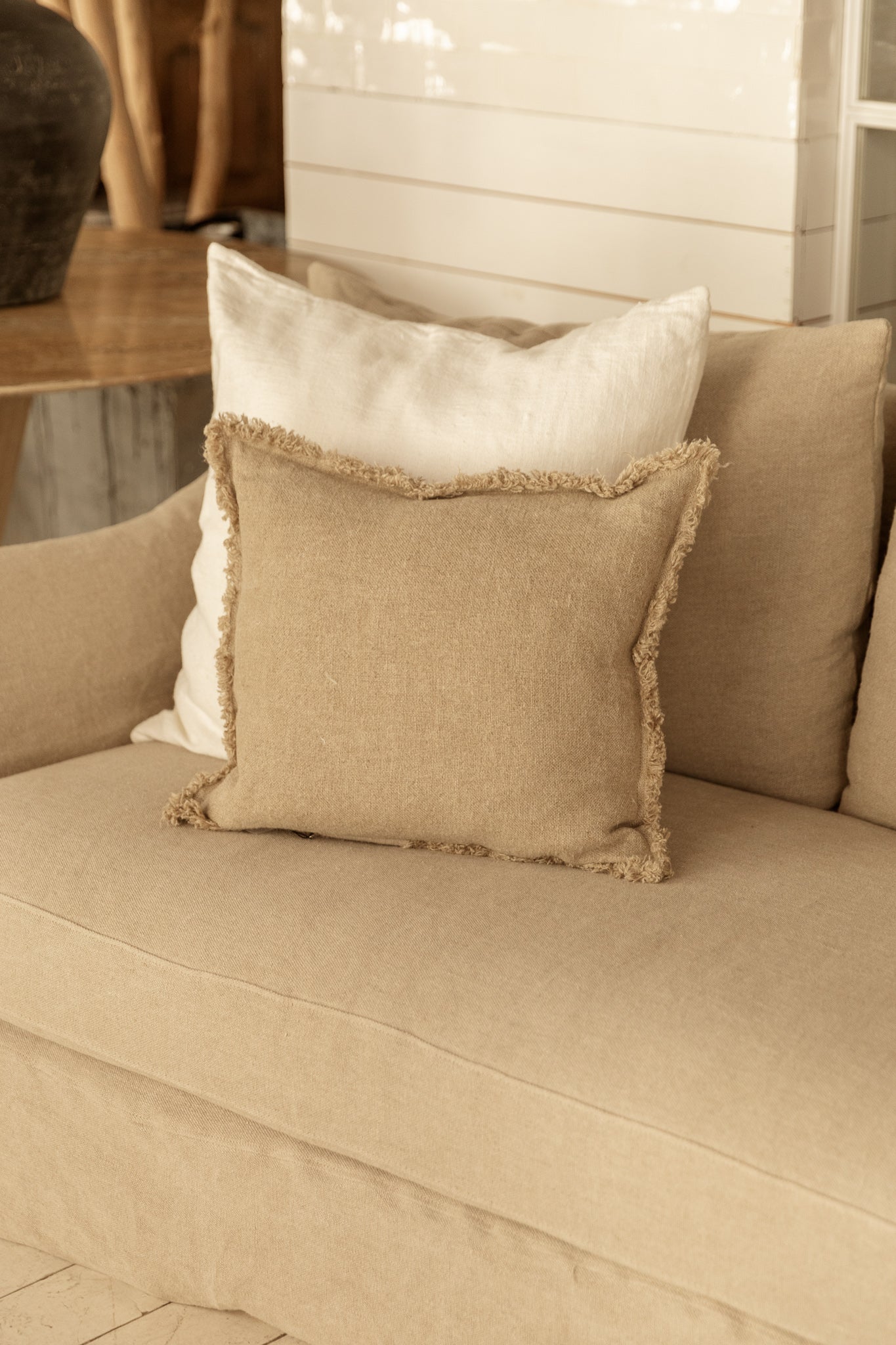 FUNDA DE COJÍN FORMENTERA NATURAL