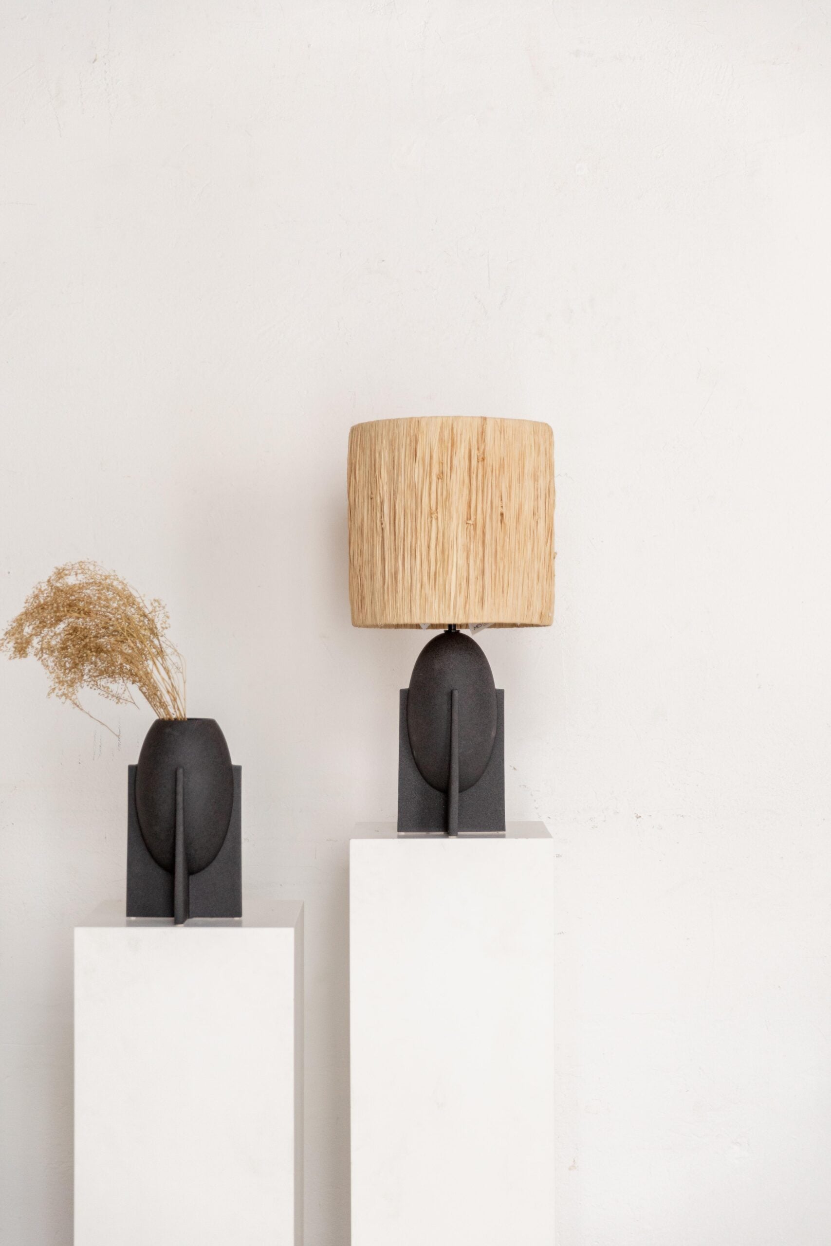 BASE DE LÁMPARA GRIS ANTRACITA