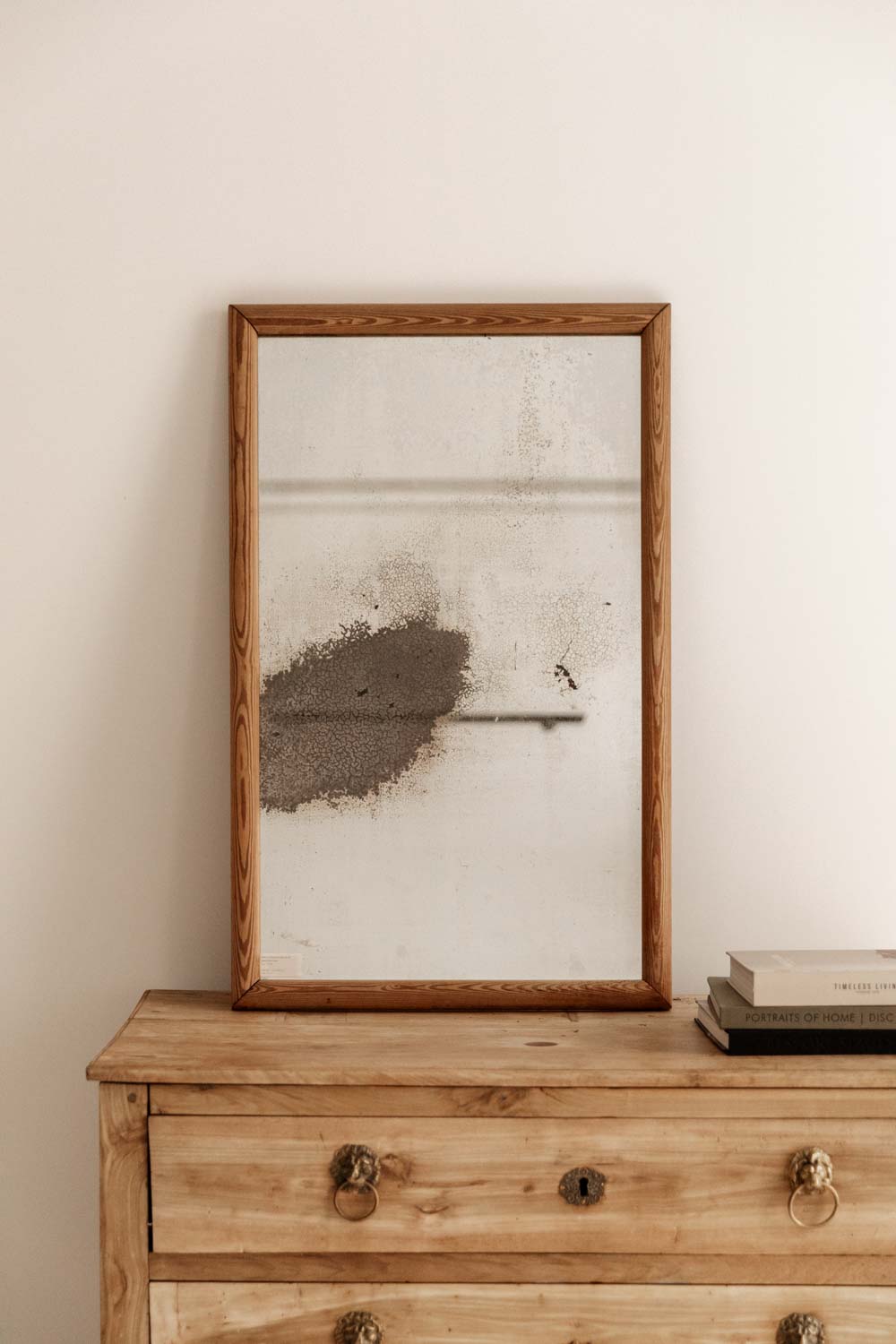 French Mercury Crystal Mirror, 19th Century