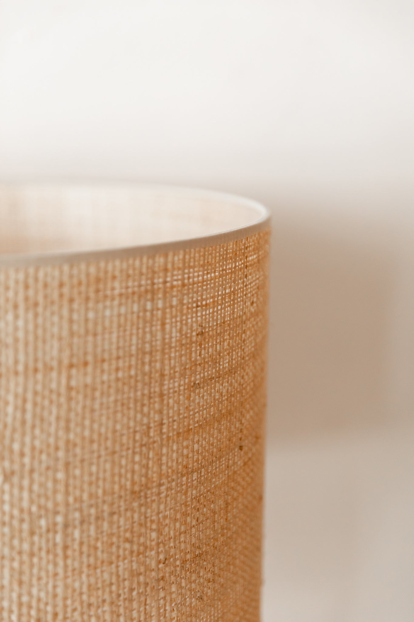 PANTALLA CILINDRICA RAFIA | BAKU INT TRANSPARENTE