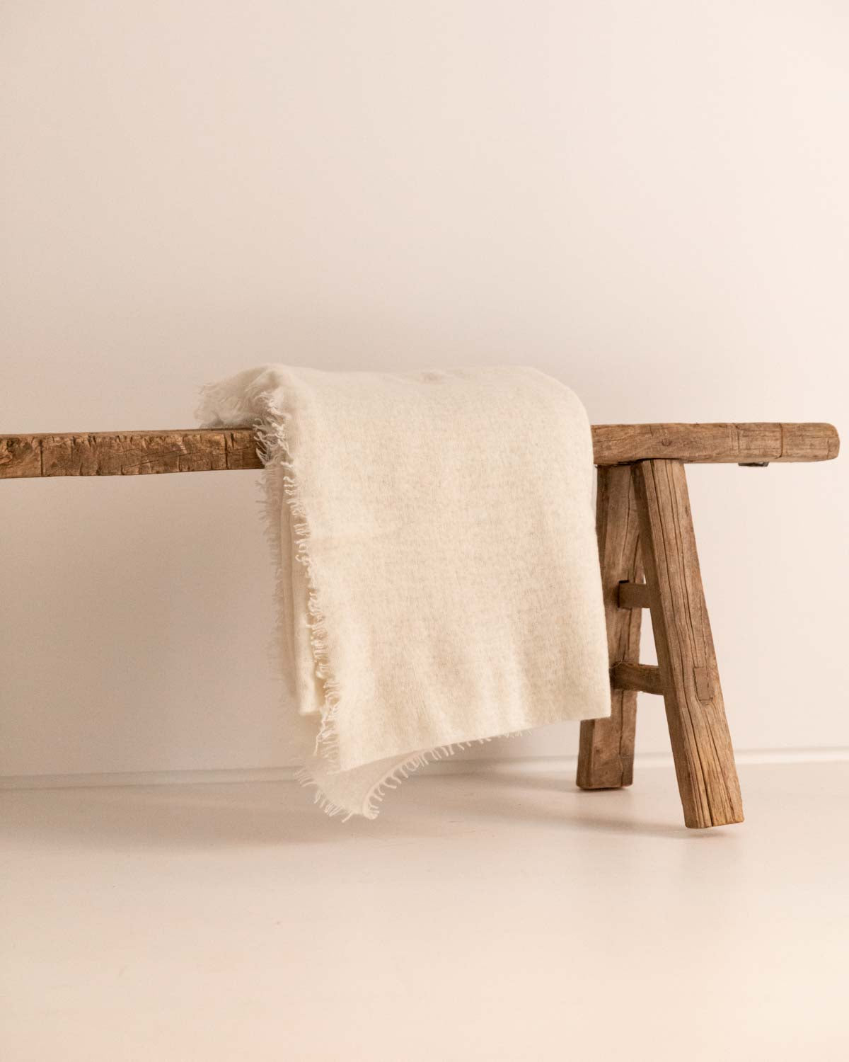 PLAID 100% CASHMERE BLANCO