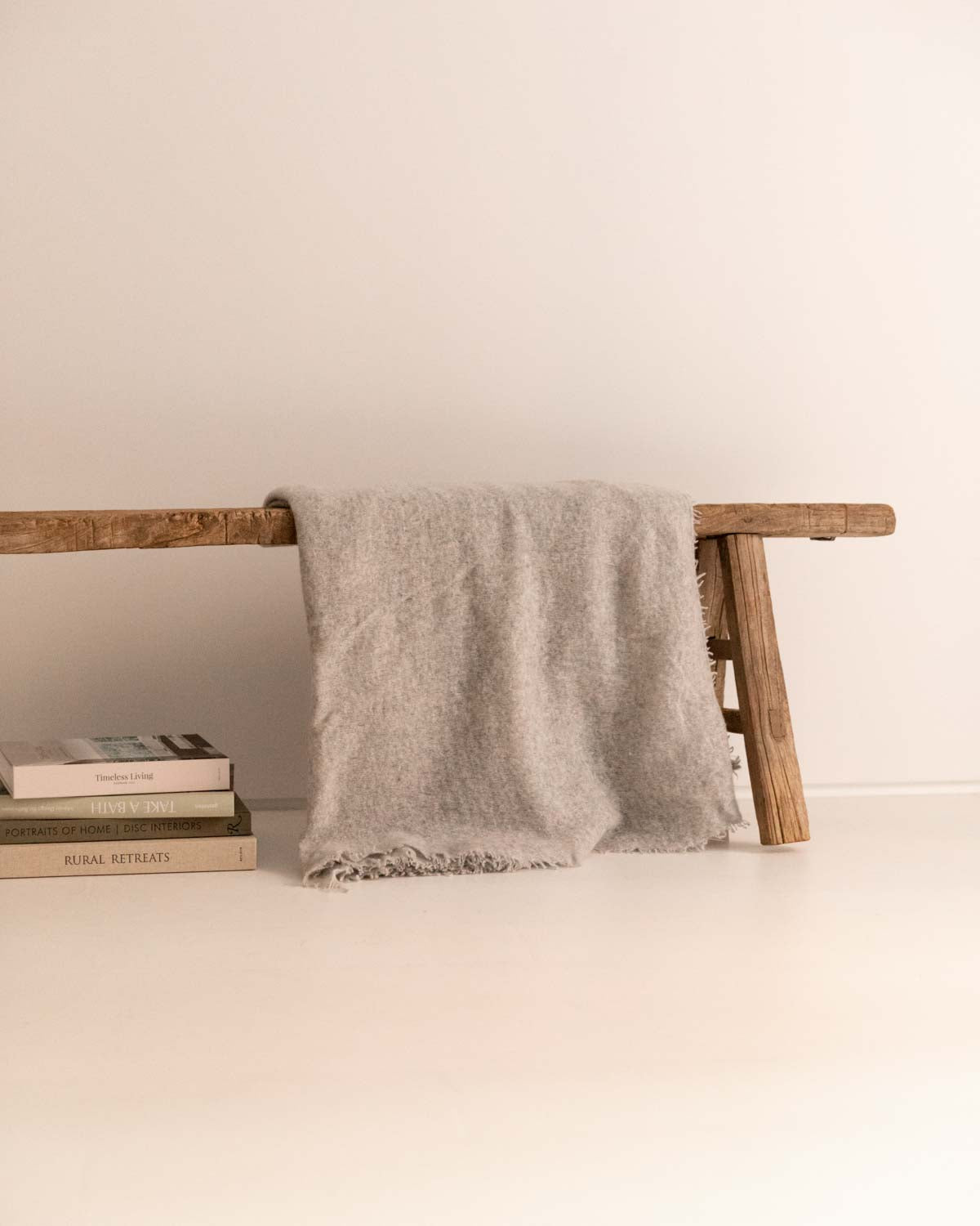 PLAID 100% CASHMERE GRIS