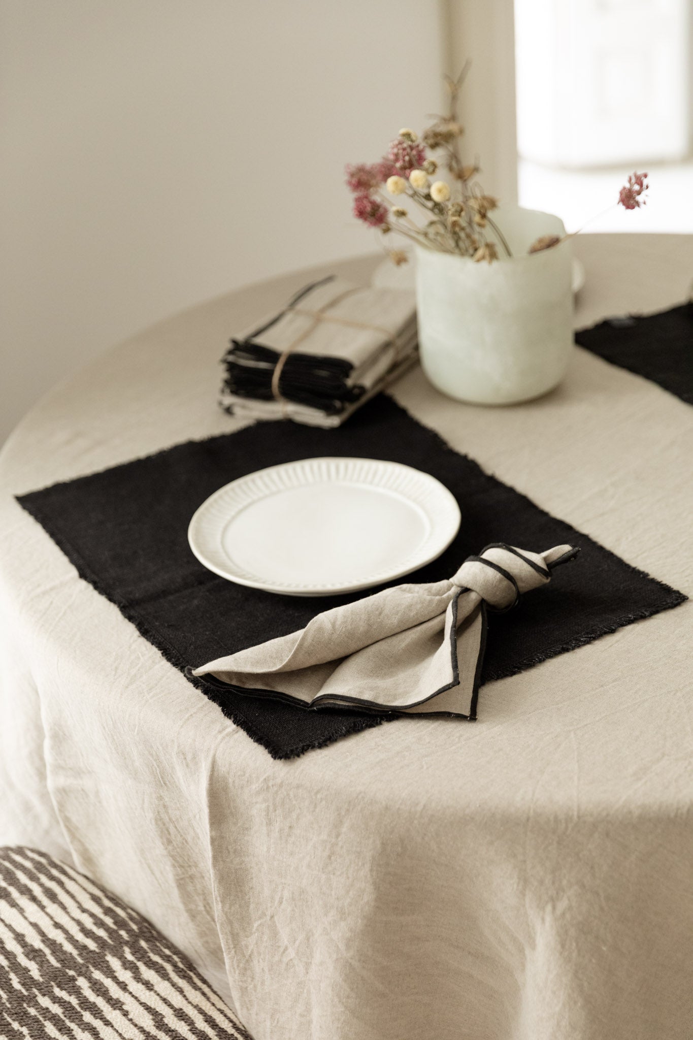 INDIVIDUAL FORMENTERA NEGRO