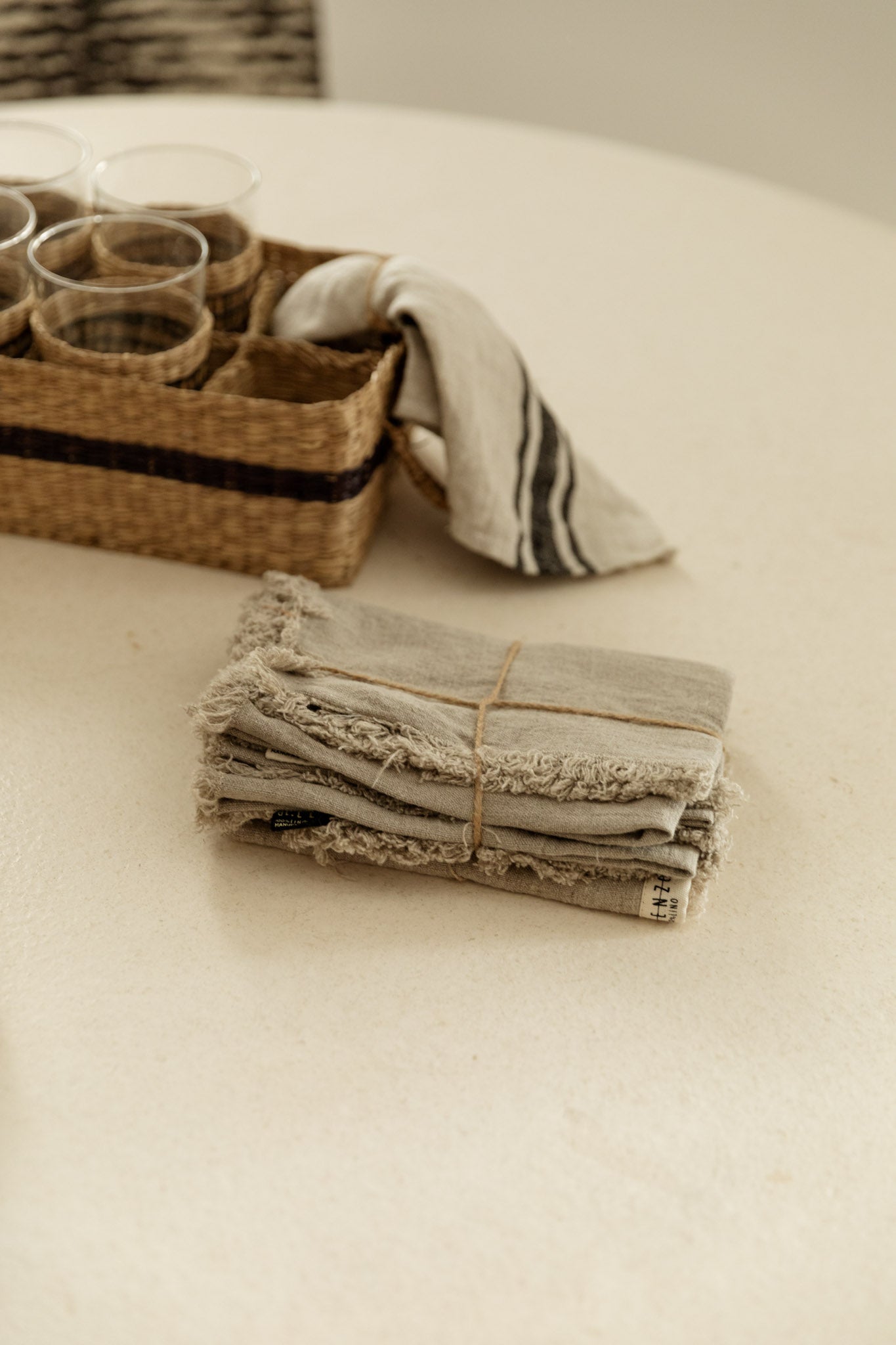 SERVILLETAS LINO MARRAKECH NATURAL