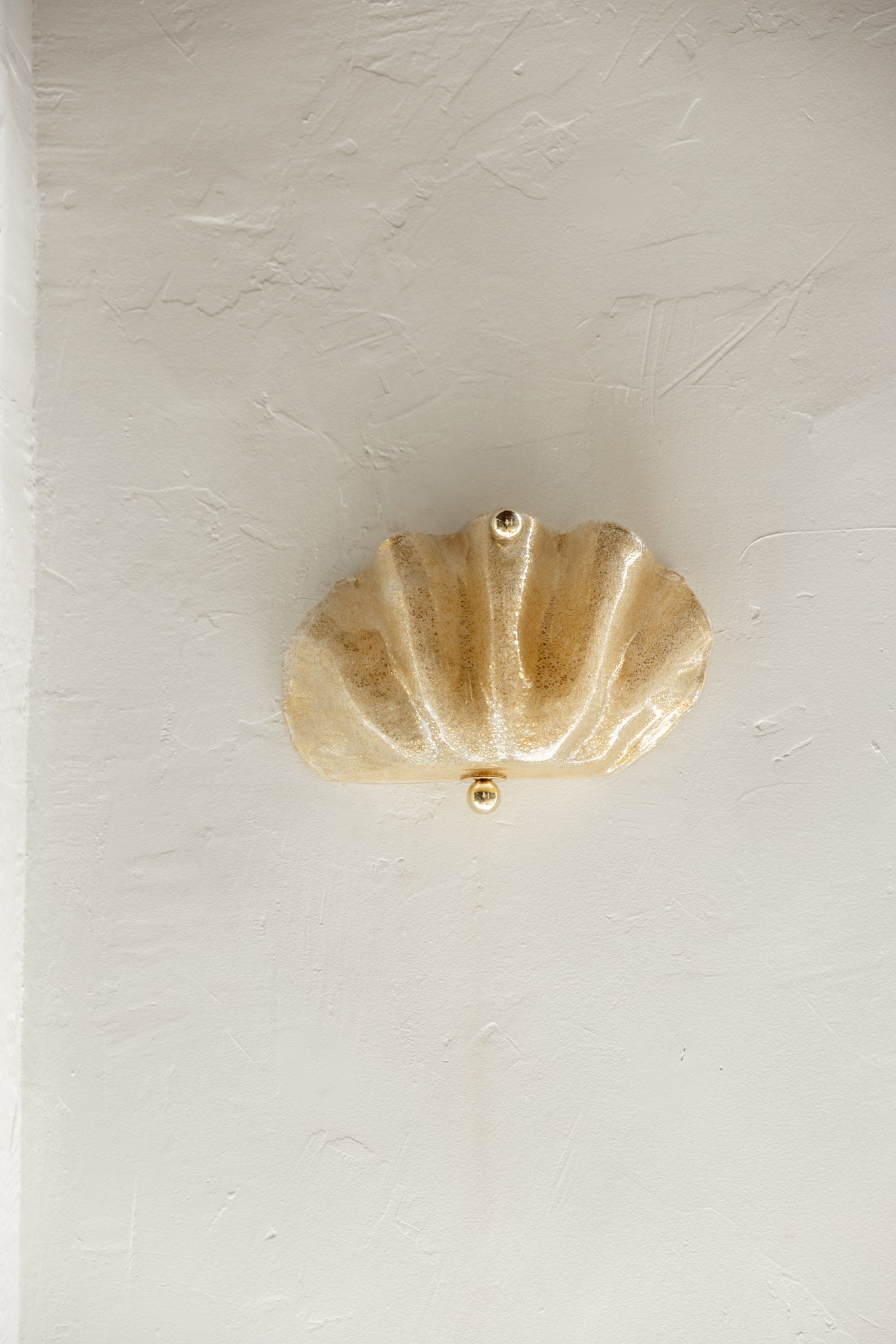 PAREJA DE APLIQUES ITALIANO CONCHA