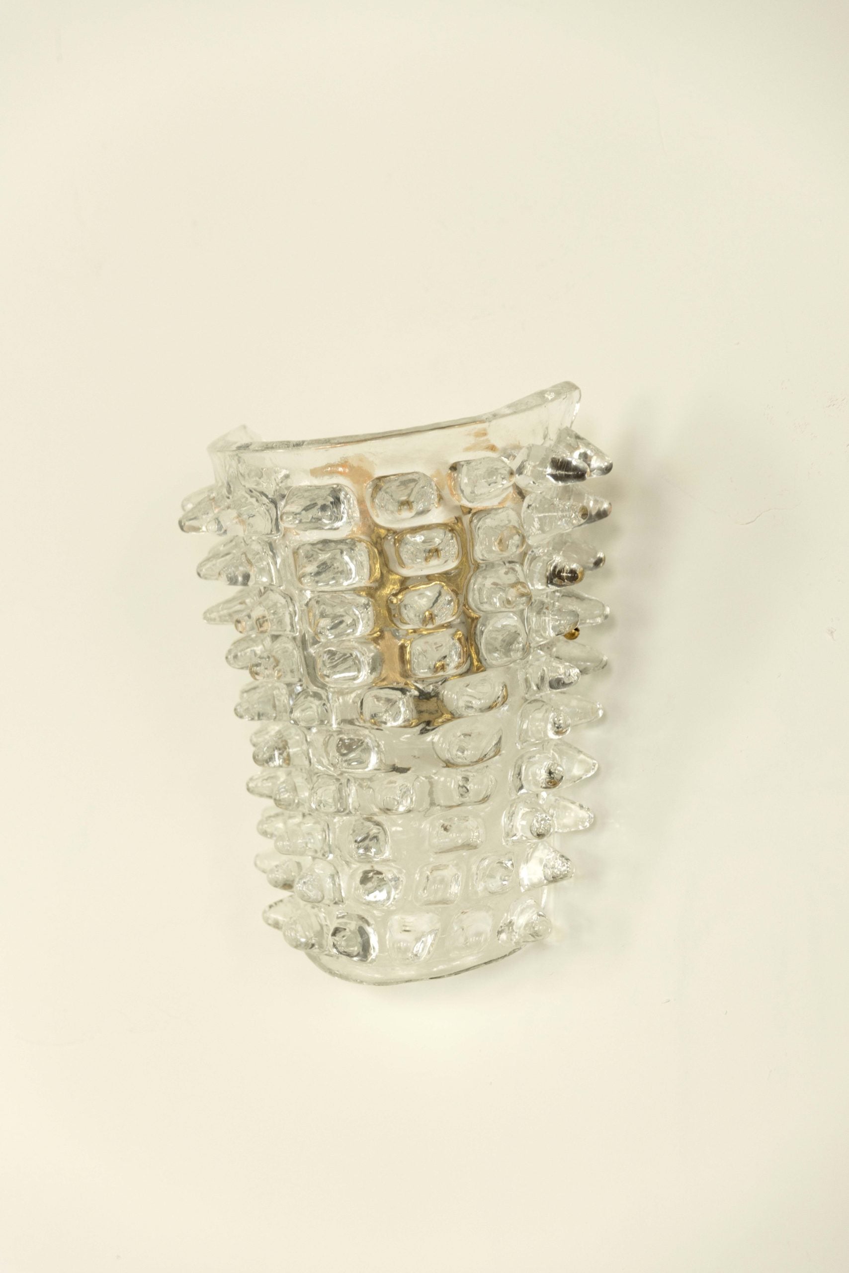 PAREJA DE APLIQUES DE VIDRIO PINCHOS