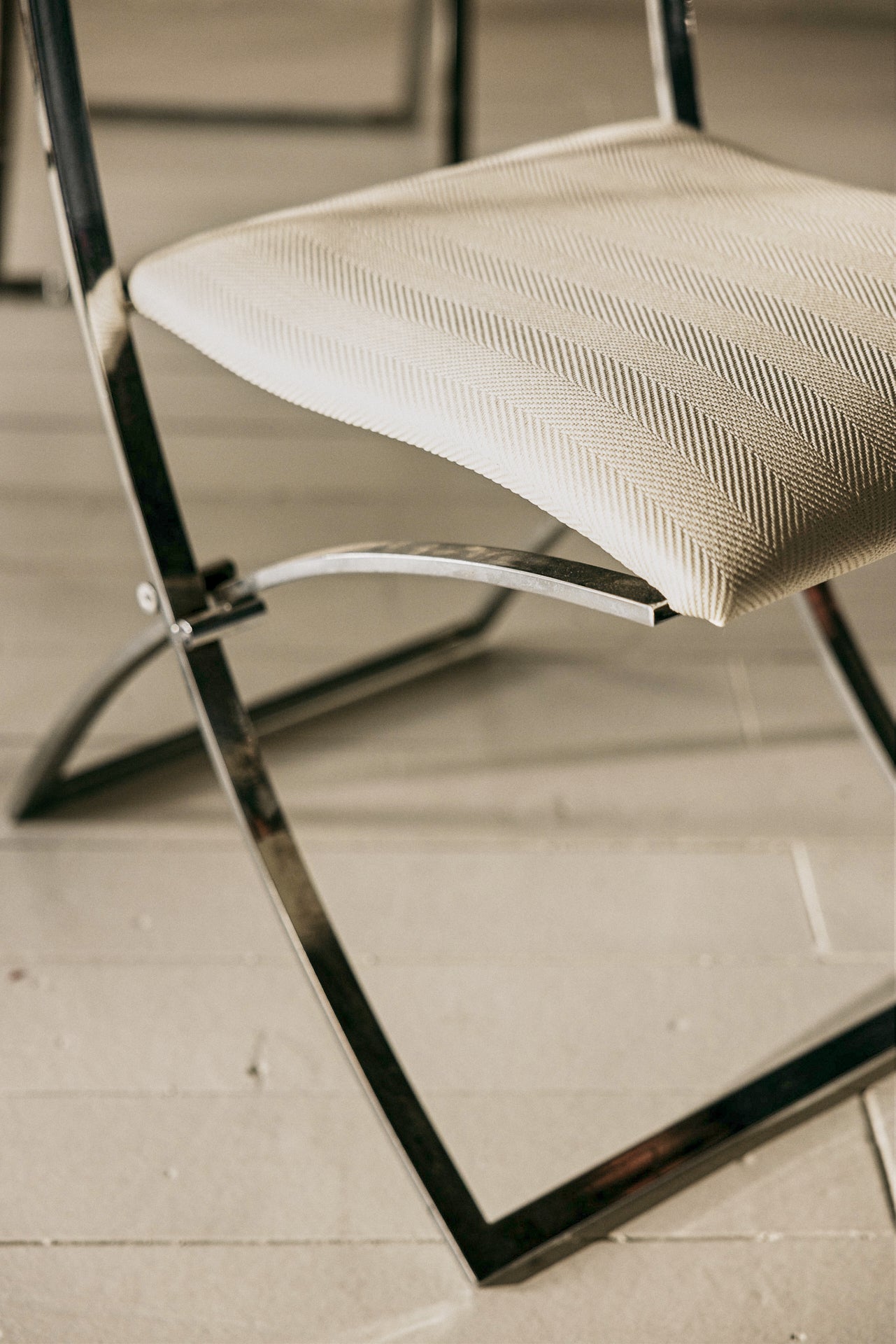 SILLAS DE ACERO CROMADO DE MARCELLO CUNEO | SET DE 6