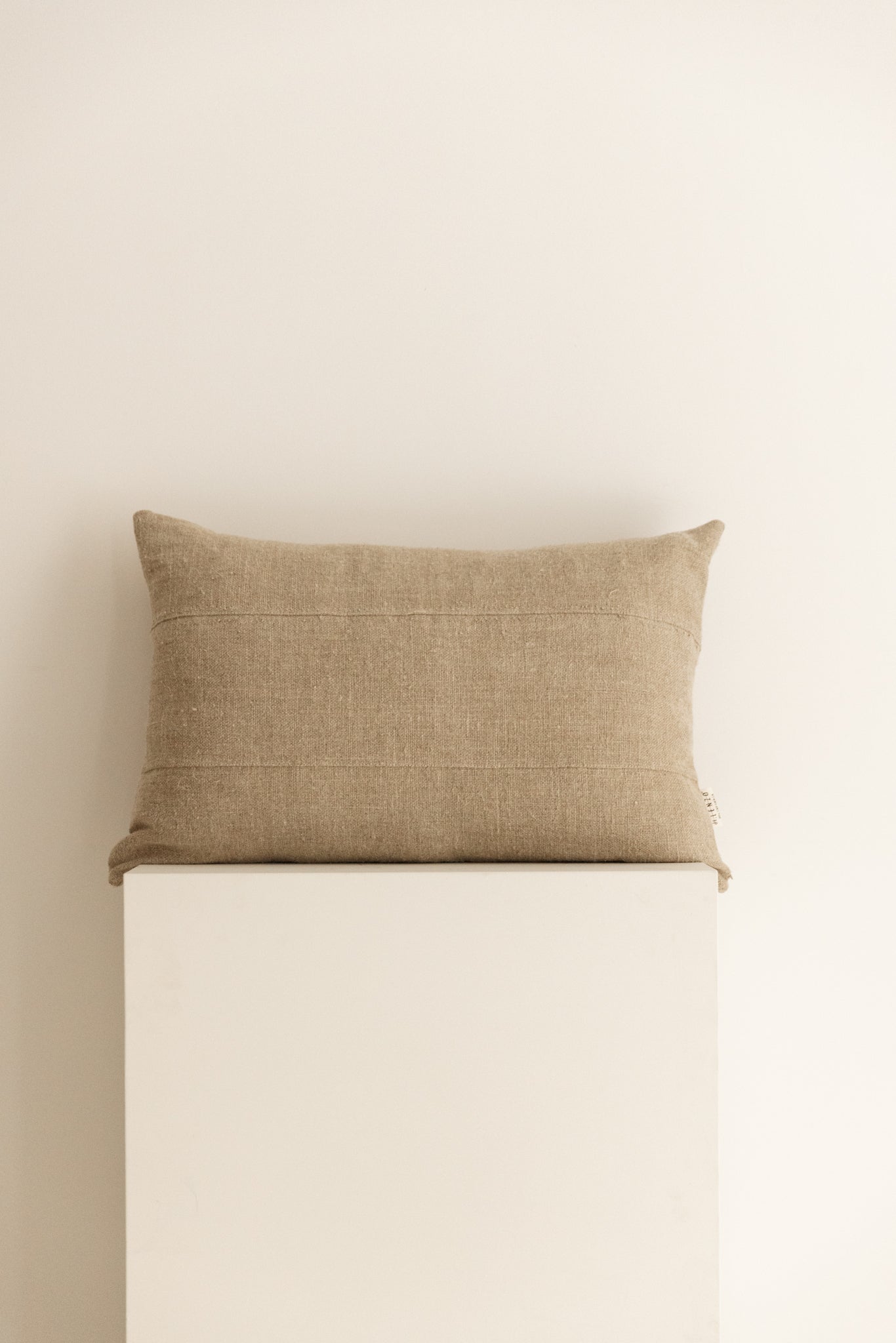 FUNDA DE COJÍN FORMENTERA CON COSTURAS NATURAL