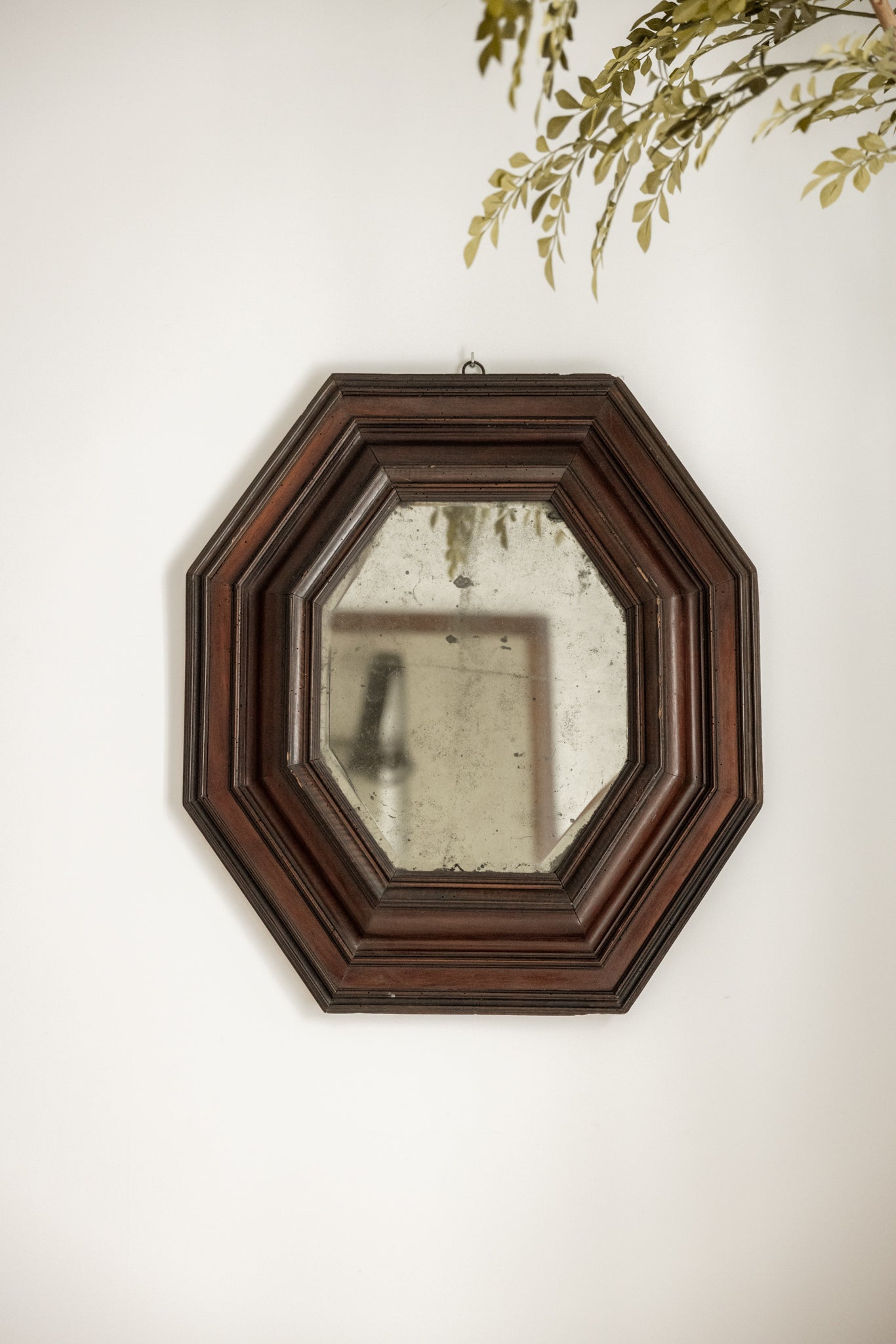 ESPEJO HOLANDÉS OCTOGONAL S.XIX