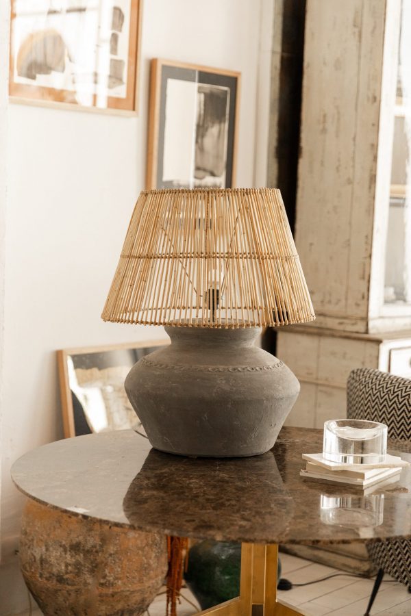 BASE DE LÁMPARA CERÁMICA GRIS | No.2