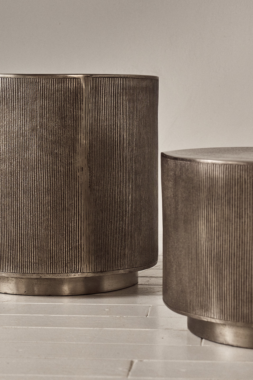 MESA DE CENTRO ALUMINIO CEPILLADO | No.1