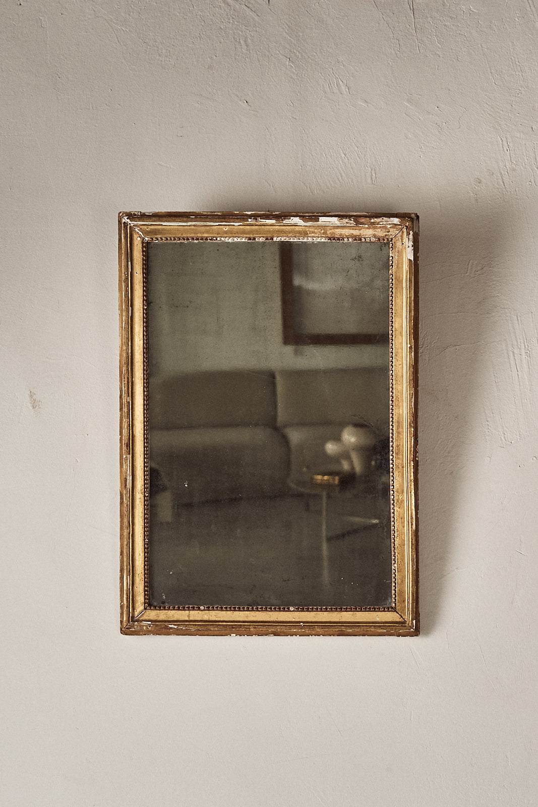 ESPEJO FRANCES CON PÁTINA DORADA