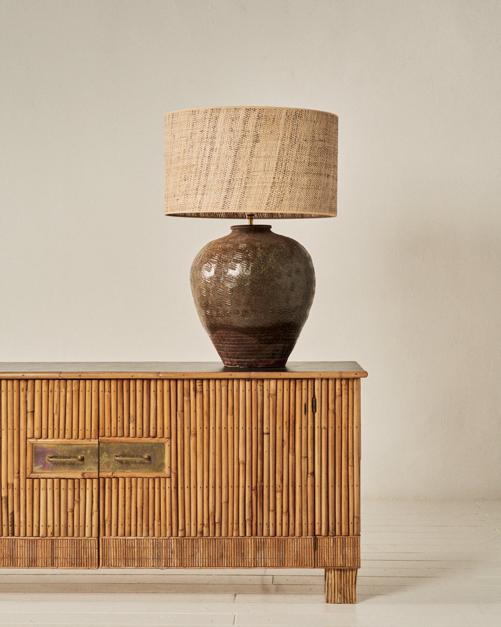 BASE DE LÁMPARA CERAMICA MARRÓN | No.4